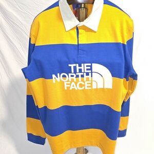 The North Face Bold Blue and Gold Rugby Shirt